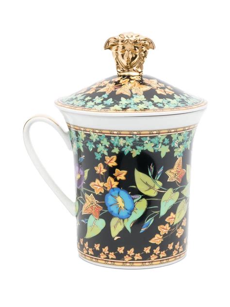 Versace x Rosenthal Gold Ivy Porcelain Mug 